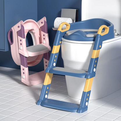 Essenley - Foldable Kids Toilet Training Stool with Ladder