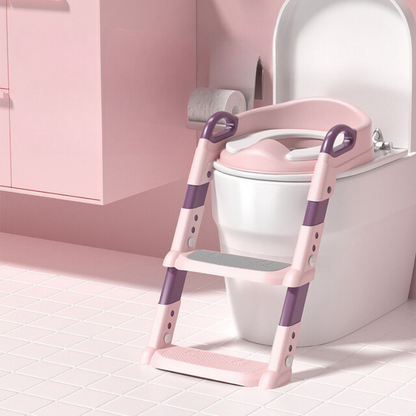 Essenley - Foldable Kids Toilet Training Stool with Ladder