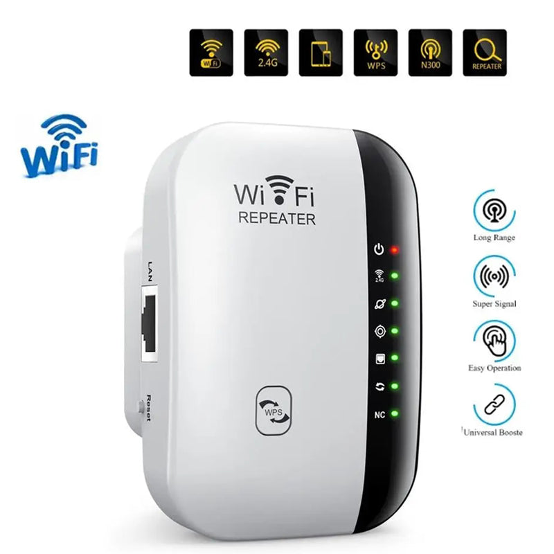 300Mbps WiFi Repeater - Signal Boosting Device