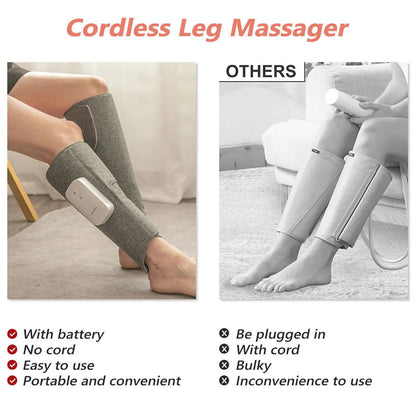 Essenley - Cordless Electric Heat Compression Leg Massager