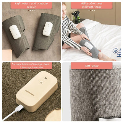 Essenley - Cordless Electric Heat Compression Leg Massager