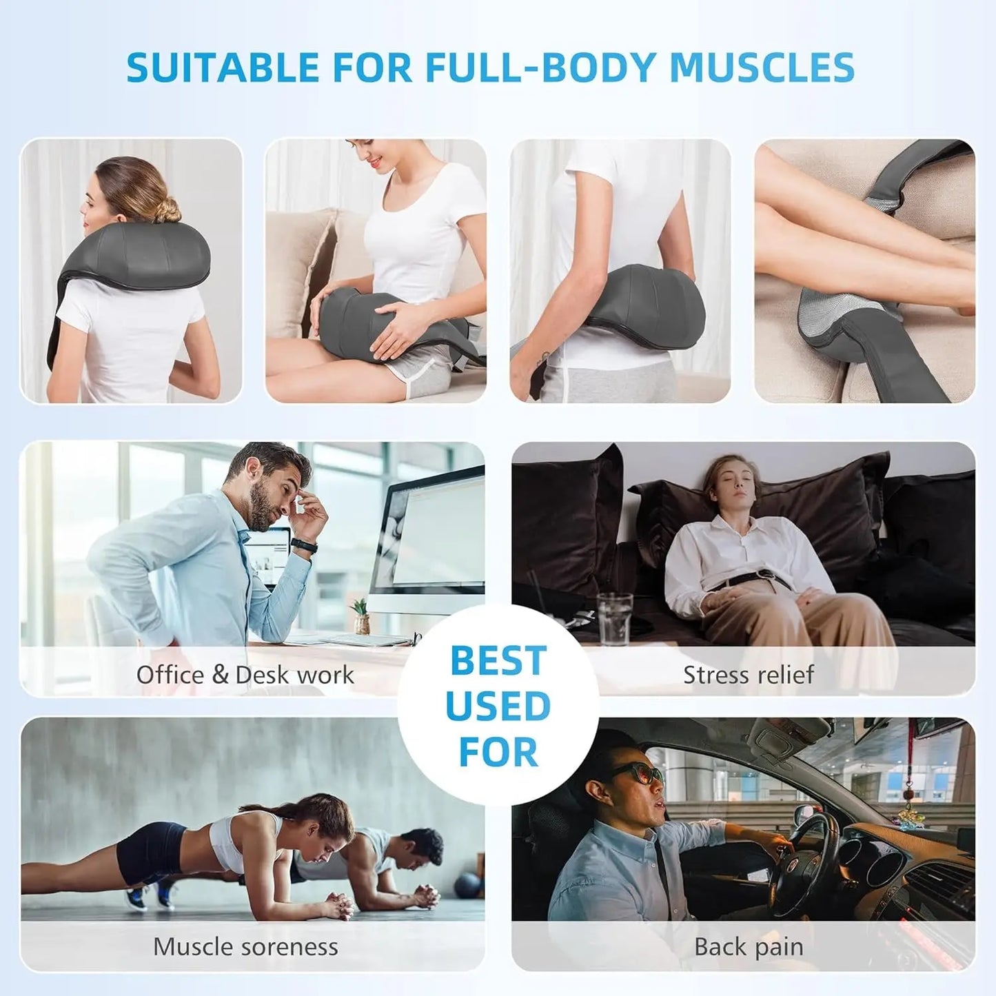 Essenley - Heated Shiatsu Massage Device