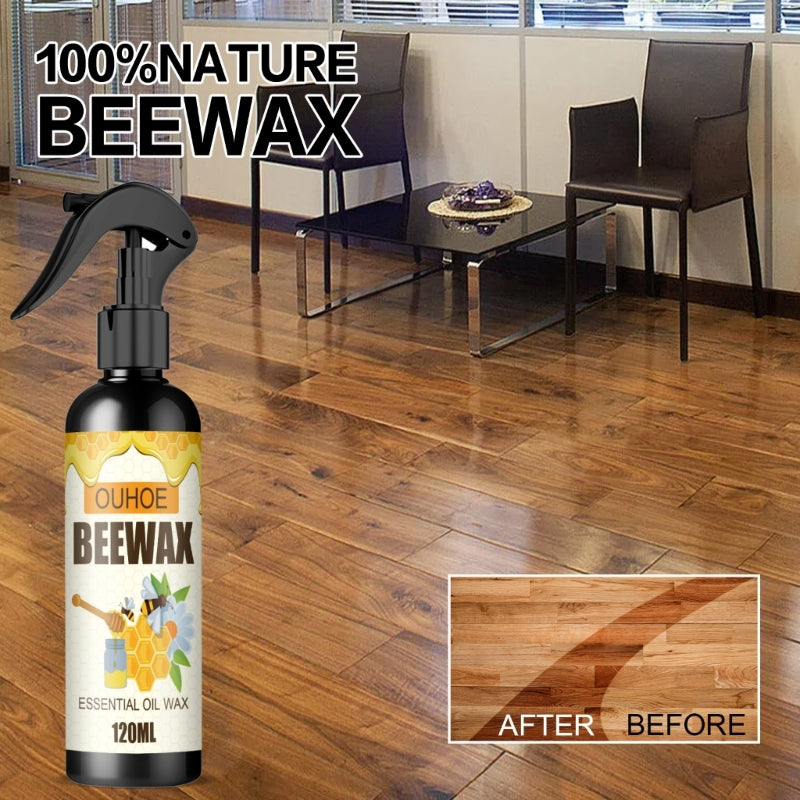 Premium Beeswax Wood Polish Spray for Furniture and Floors