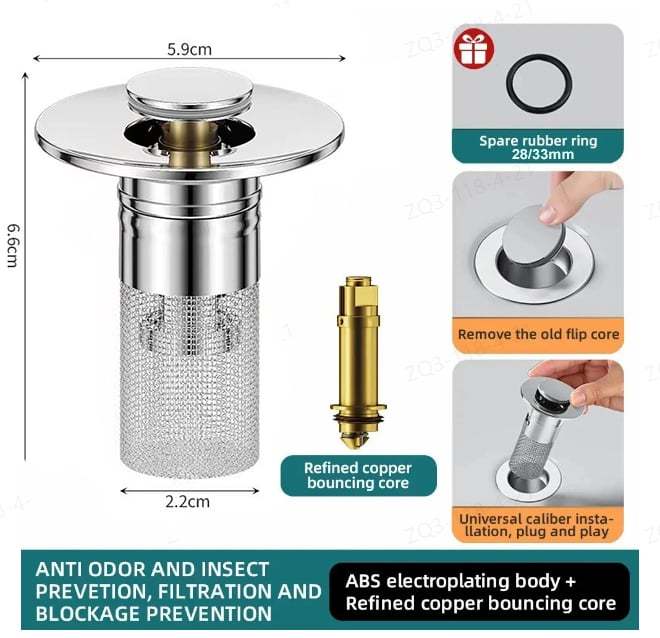 Essenley - Stainless Steel Floor Drain Filter